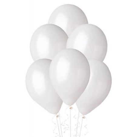white balloons