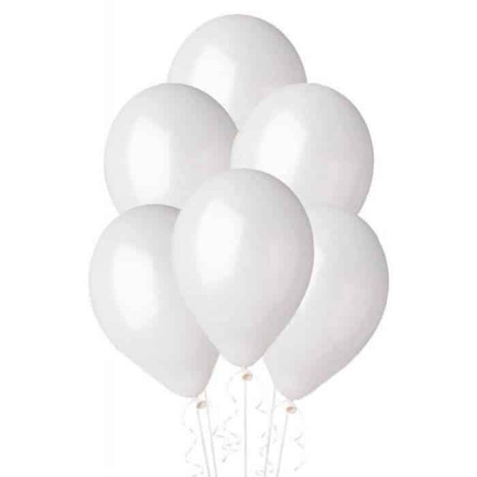 white balloons