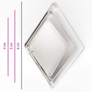 Set of 3 diamond cookie cutters