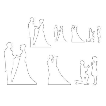 Bride-silhouettes-cutter-set