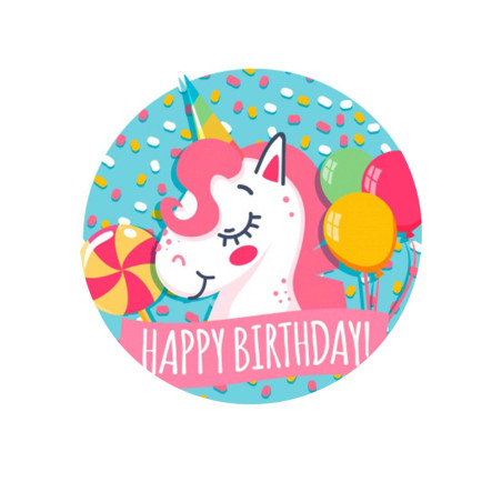 Unicorn-sugar-disc-20-cm