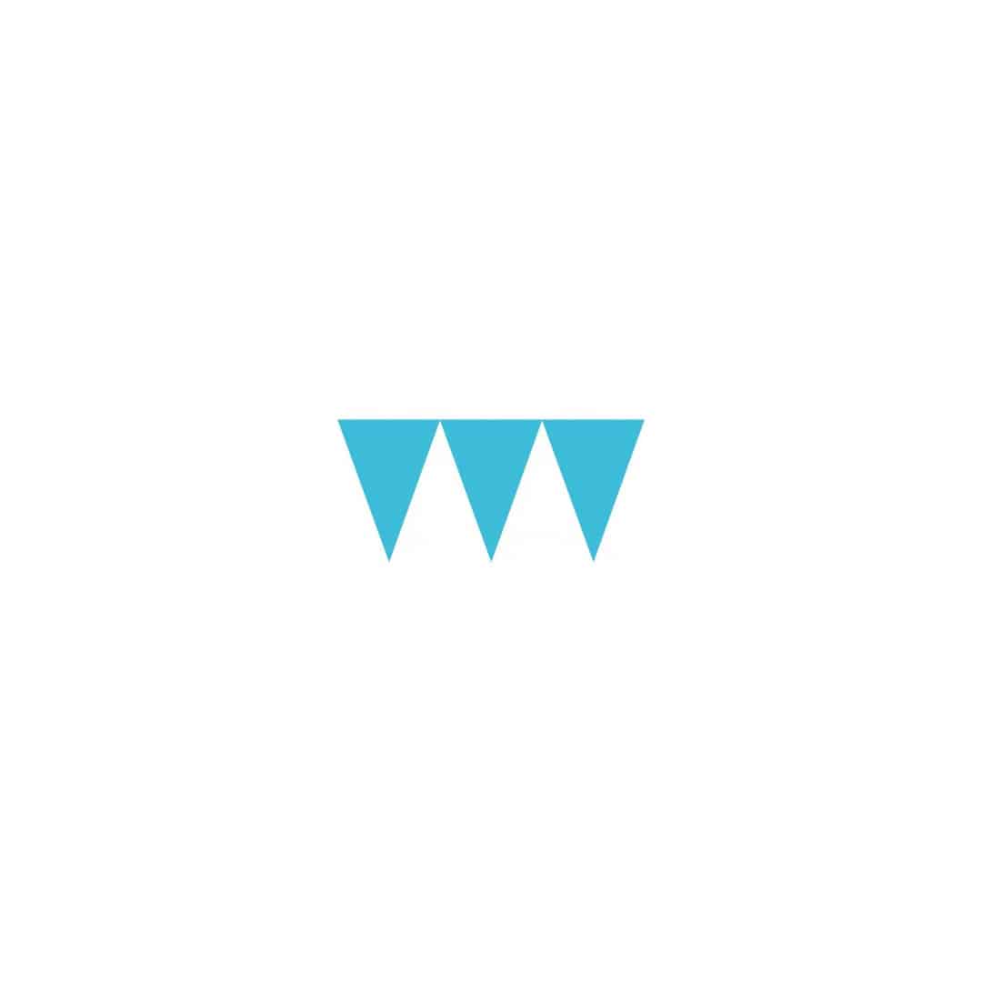 turquoise-pennant-garland