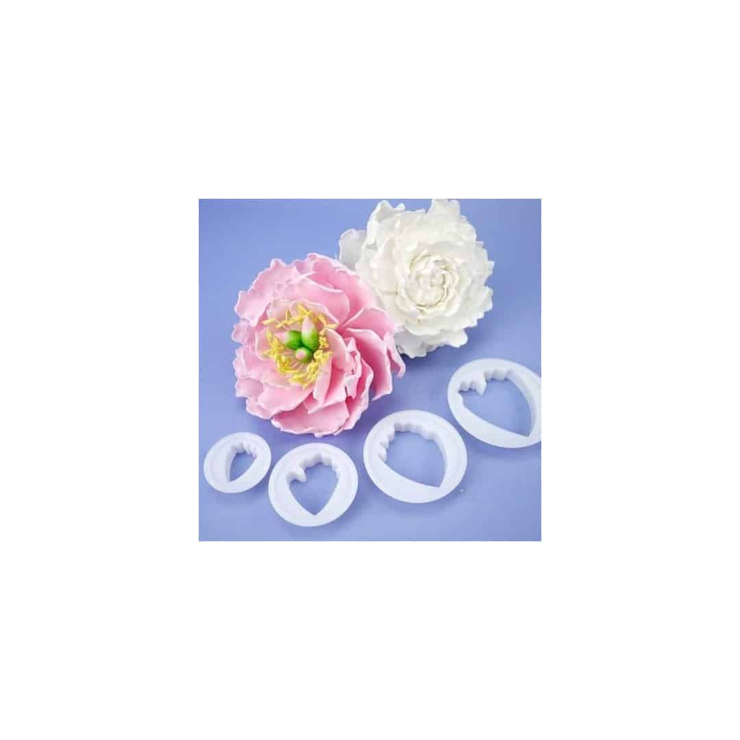 4-Peony cookie cutters