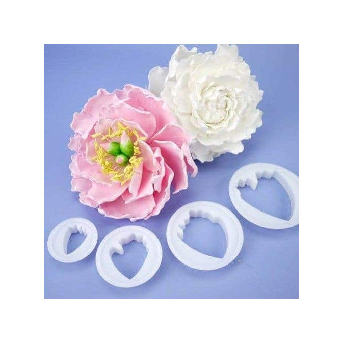 4-Peony cookie cutters