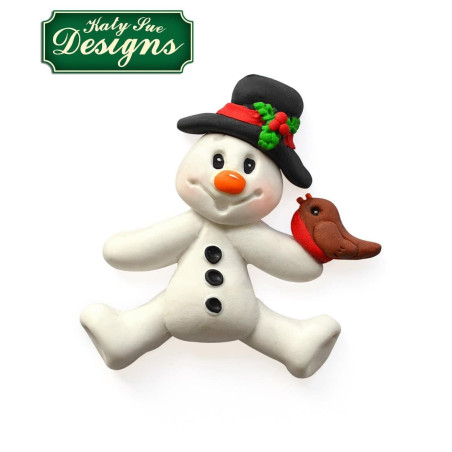 modeling-snowman-sugar-paste