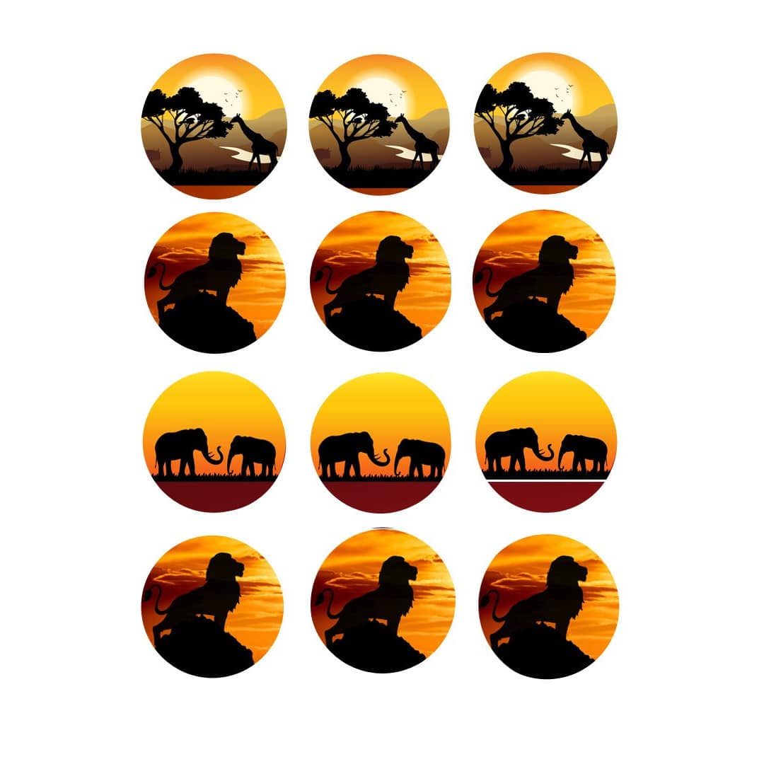 12-lion-cupcake-discs