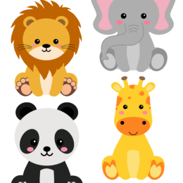 Birthday Decoration and Animal Cake -